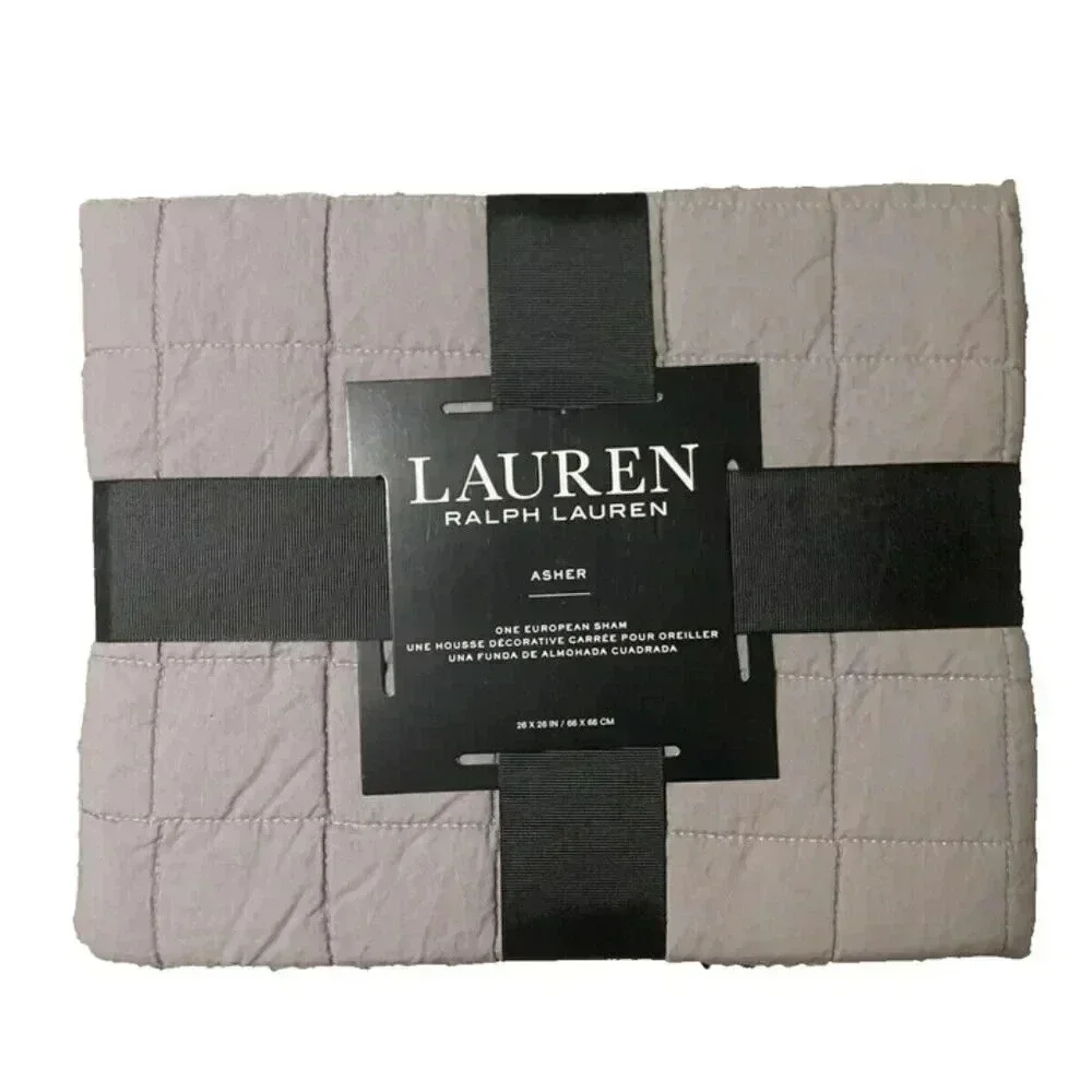 NEW Ralph Lauren Asher Euro Sham Quilted Pillowcase 26